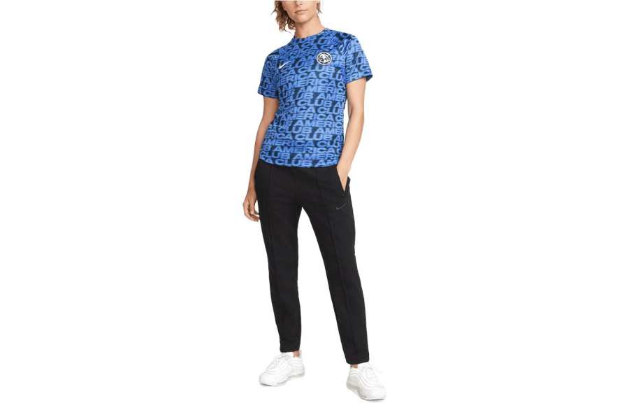 Nike Nike T Shirts Women's Marine Blue Crew Neck Moderate Other