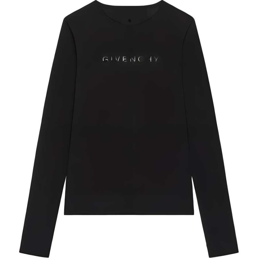 Givenchy Givenchy T Shirts Women's Black Turtleneck Moderate Straight Fit