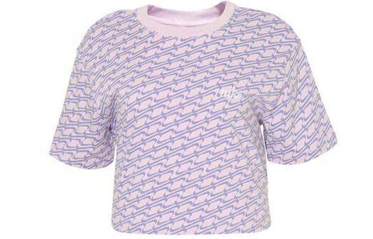 Nike Nike Crop Tops Women's Purple Crew Neck Moderate