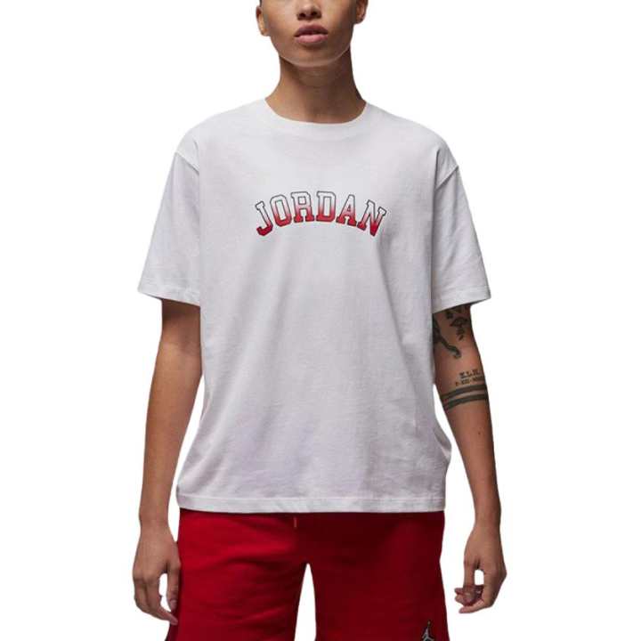 Jordan Jordan Drop Shoulder Sleeve T Shirt Women's White