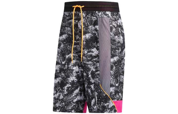 Adidas Adidas Basketball Shorts Men's Gray Moderate Straight Fit Pants
