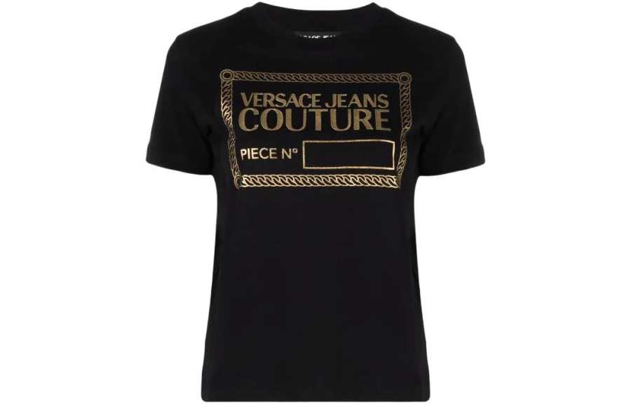 VERSACE JEANS COUTURE SS22 T Shirt Women's Black
