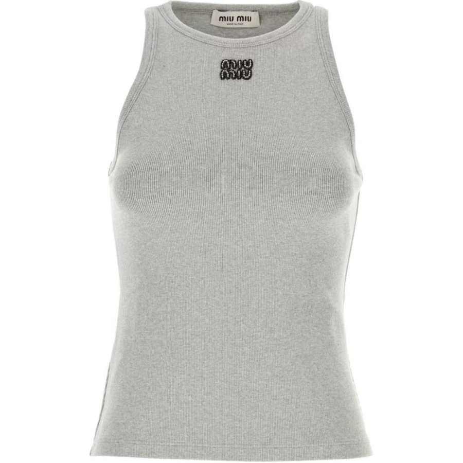 MIU MIU SS24 Tank Top Women's Gray