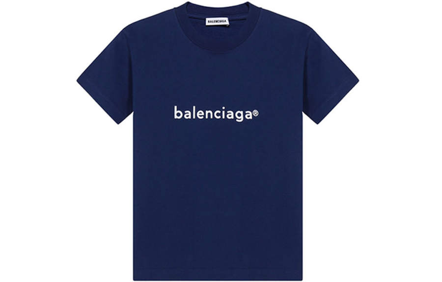 Balenciaga T Shirt Women's Purple Blue