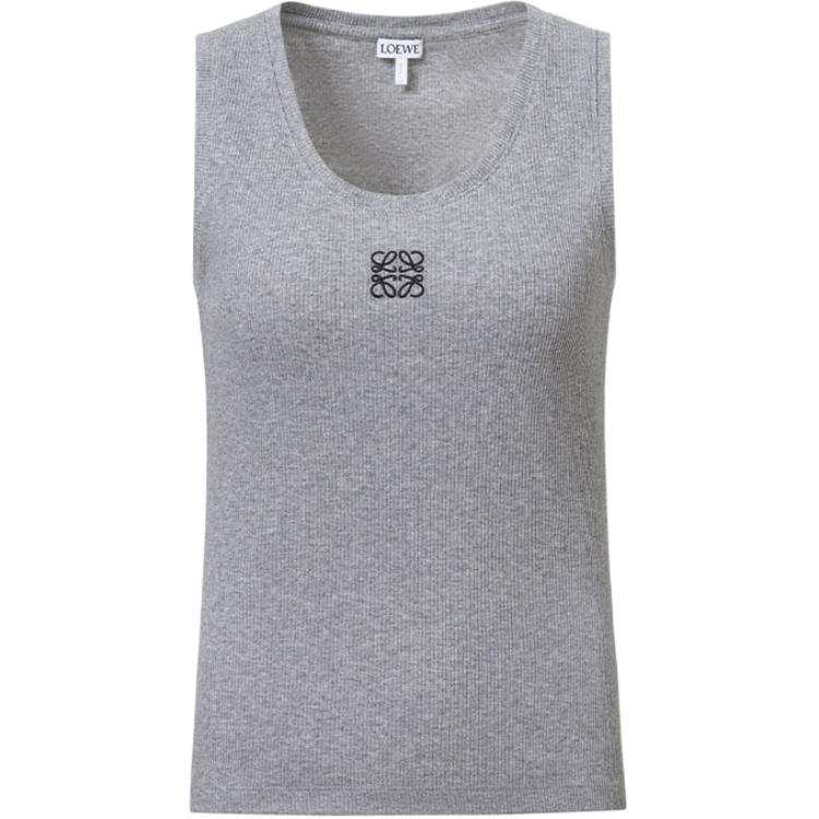 LOEWE LOEWE Anagram Cotton Top Grey Melange