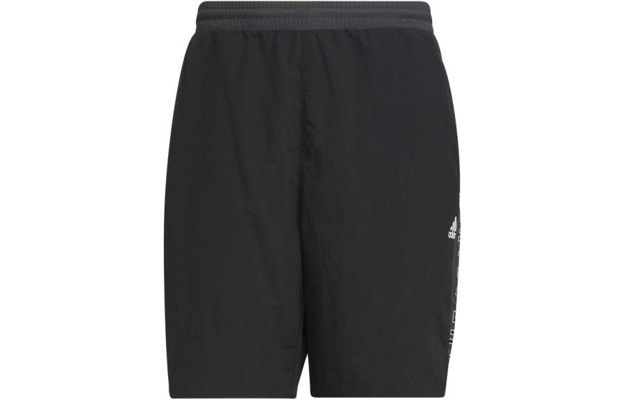 Adidas Adidas Wording Sports Shorts Men's Black