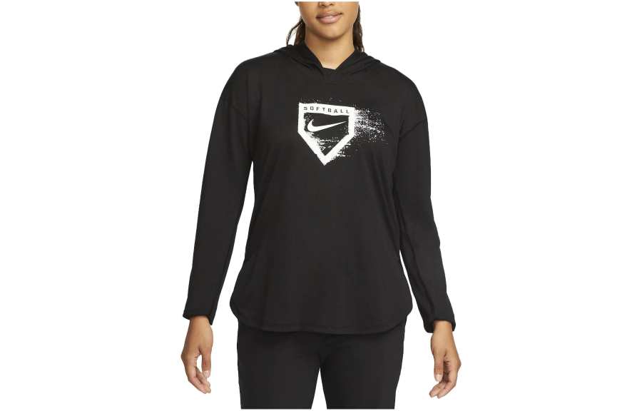 Nike Nike T Shirts Women's Black Hooded Moderate Other