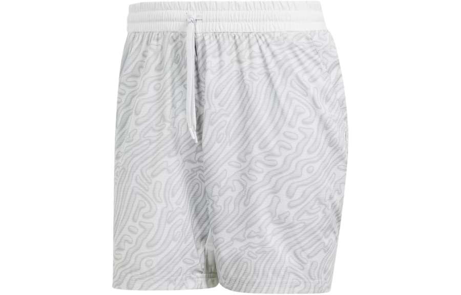 Adidas Adidas Tennis Heat.Rdy Pro Printed Ergo 7 Inch Shorts Sports Shorts Men's Gray White