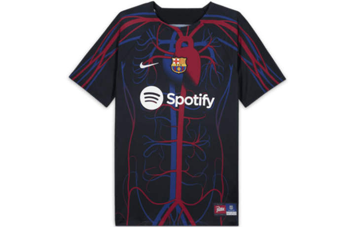 Nike Nike Barcelona Soccer Jersey Men's Black Red Blue