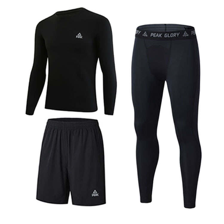 PEAK PEAK Fitness Sets Men's Crew Neck Thickened