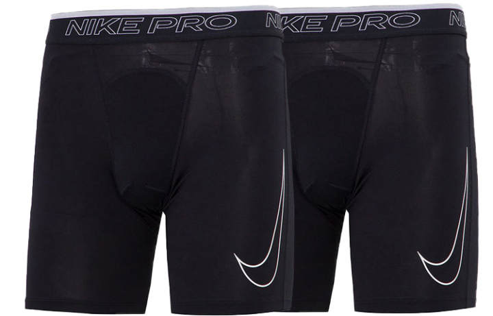 Nike Nike Pro Dri FIT Sports Shorts Men's 2 Pack Black