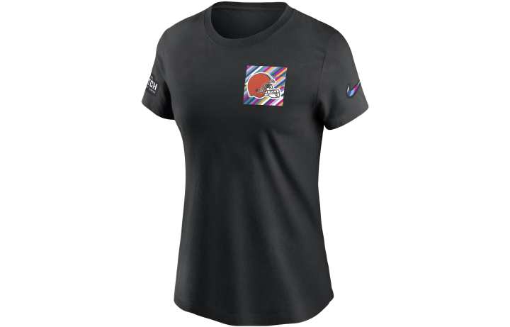 Nike Nike T Shirts Women's Black Crew Neck Moderate Straight Fit
