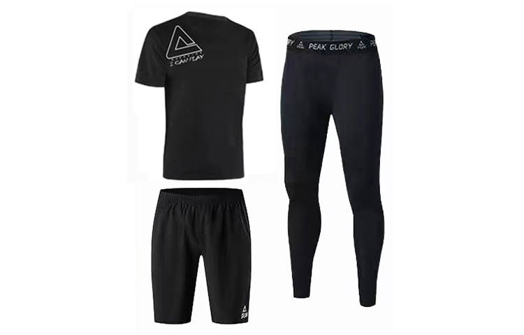 PEAK Fitness Sets Unisex Crew Neck Moderate