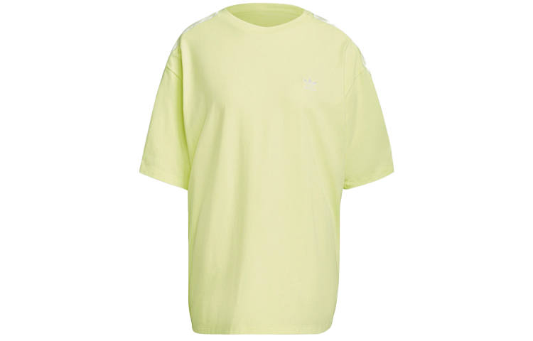 Adidas Originals Drop Shoulder Sleeve T Shirt Women's Lemon