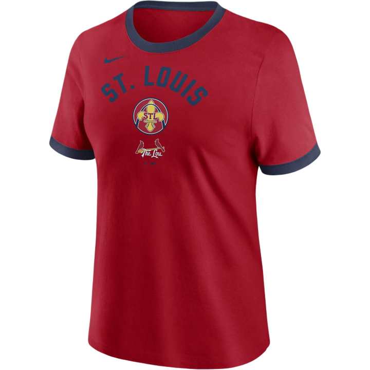 Nike Nike X MLB T Shirts Women's Red Crew Neck Moderate Other
