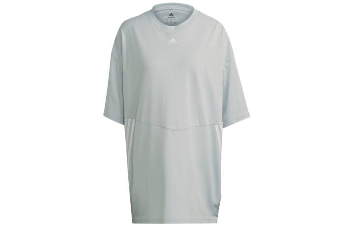 Adidas Adidas Drop Shoulder Sleeve T Shirt Women's Blue