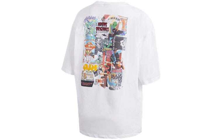 Adidas Originals Set in Sleeve T Shirt Women's White