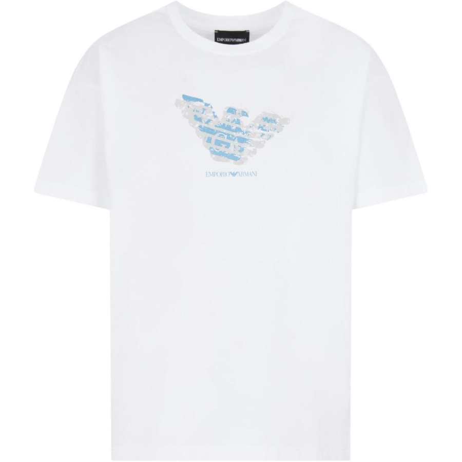 EMPORIO ARMANI Jersey T shirt With Devoré Logo