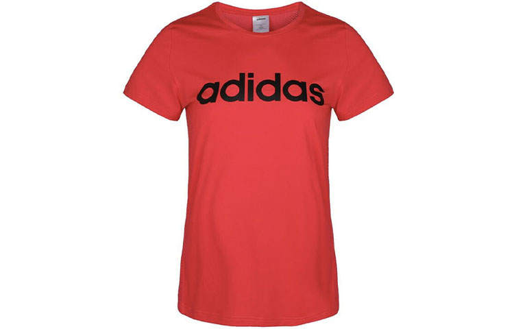 Adidas Adidas Set in Sleeve T Shirt Women's Bright Pink Red Fluorescent