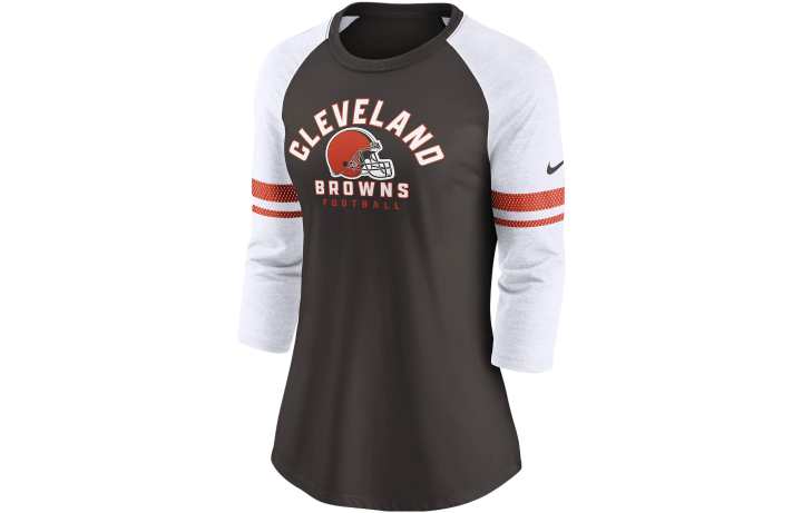 Nike Nike T Shirts Women's Brown Crew Neck Moderate Straight Fit