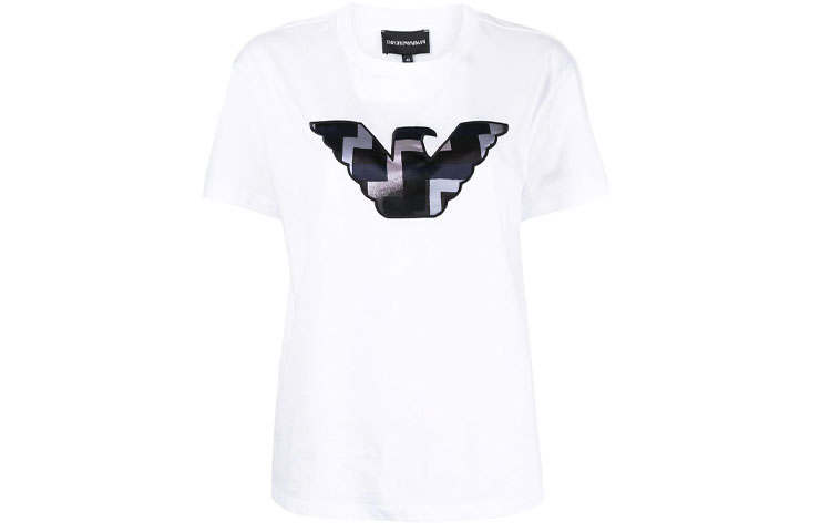EMPORIO ARMANI T Shirts Women's Crew Neck Moderate Straight Fit