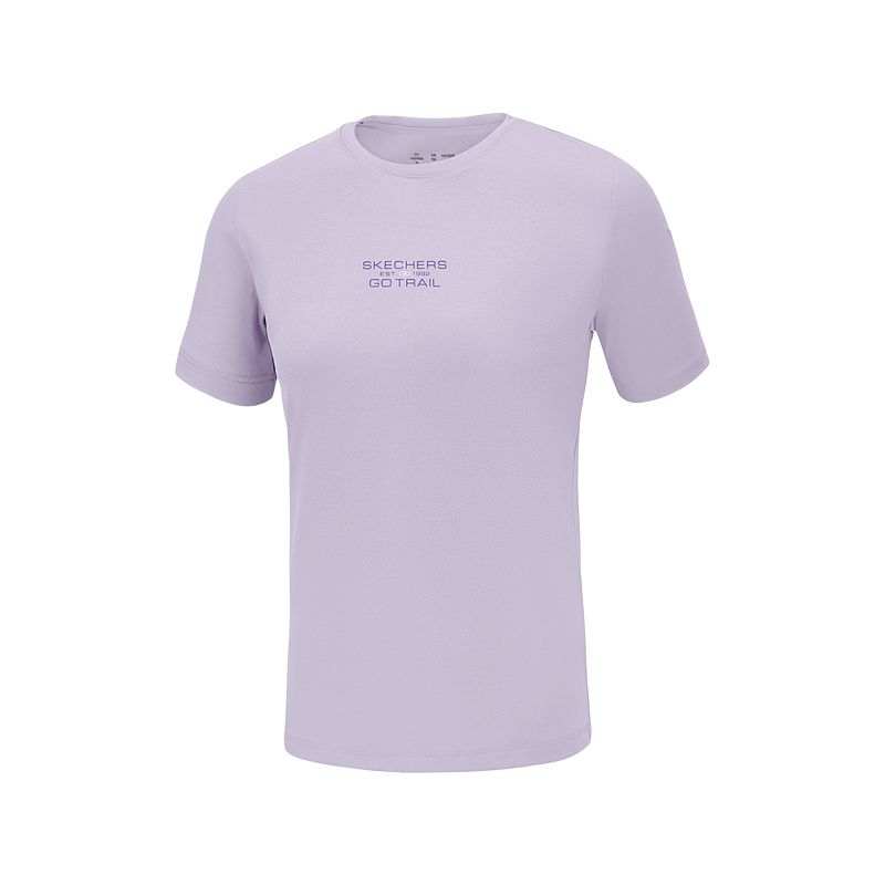 Skechers GO DRI T Shirt Women's Valley Purple