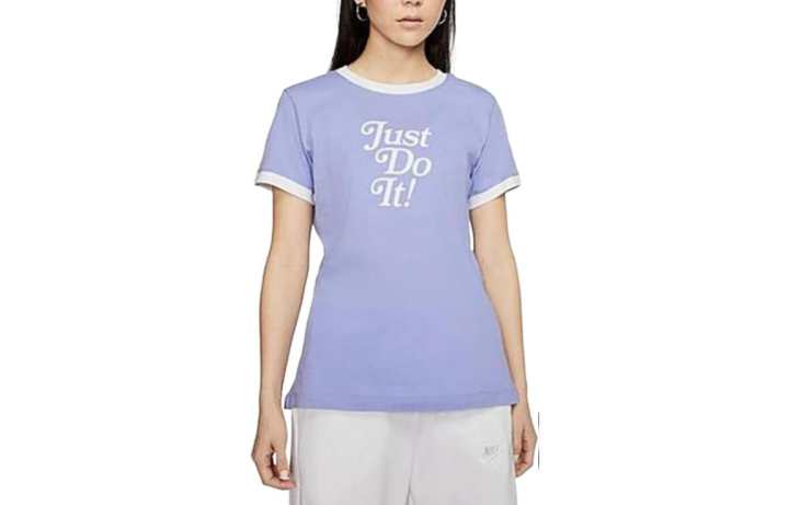 Nike Nike T Shirts Women's Purple Crew Neck Moderate Other