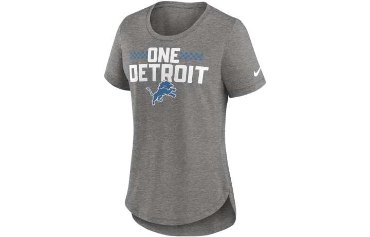 Nike Nike T Shirts Women's Charcoal Gray Crew Neck Moderate Straight Fit