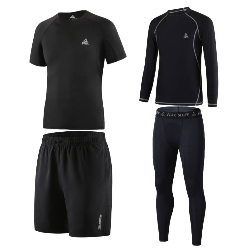 PEAK PEAK Running Clothing Sets Men's Black