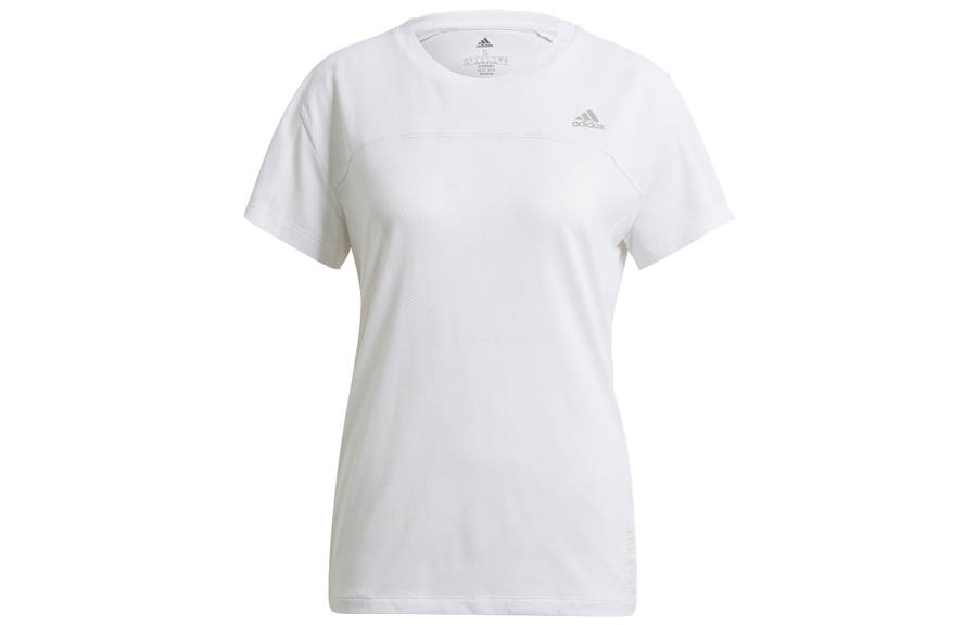 Adidas Adidas Set in Sleeve Running T Shirt Women's White