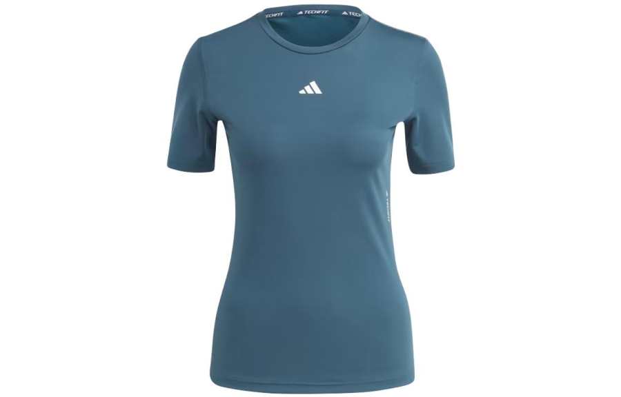 Adidas Adidas T Shirts Women's Night Blue Crew Neck Moderate Other