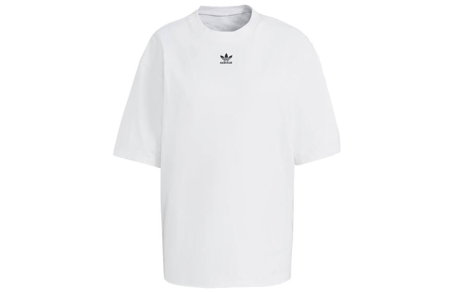 Adidas Originals Drop Shoulder Sleeve T Shirt Women's White