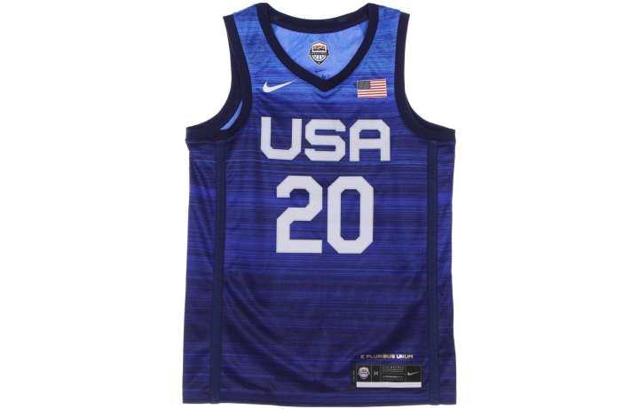Nike Nike Basketball Jerseys Unisex Blue Moderate Straight Fit