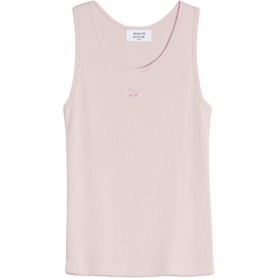 Maison Kitsune Maison Kitsuné Fox Motif Sleeveless Ribbed Tank Top