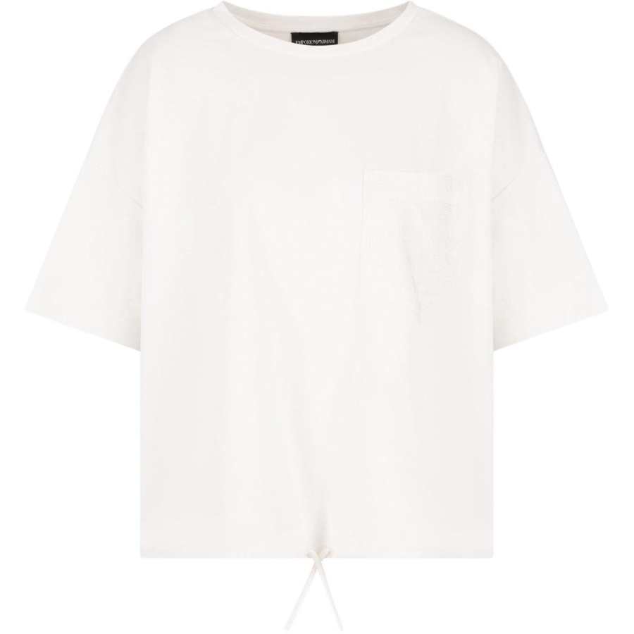 EMPORIO ARMANI Logo Embellished Crewneck T Shirt