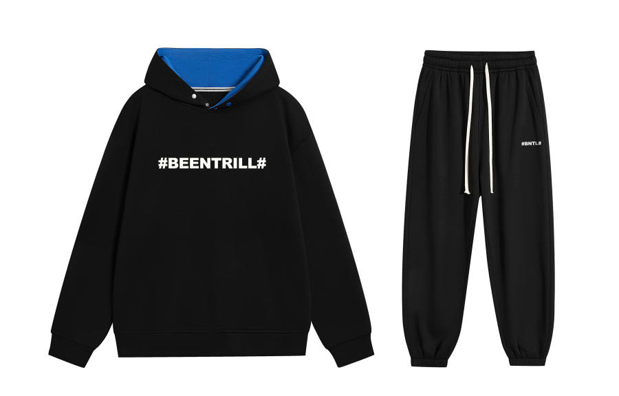 BEENTRILL Sweatshirt Sets Unisex Hooded Moderate