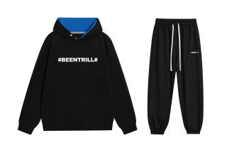 BEENTRILL Sweatshirt Sets Unisex Hooded Moderate