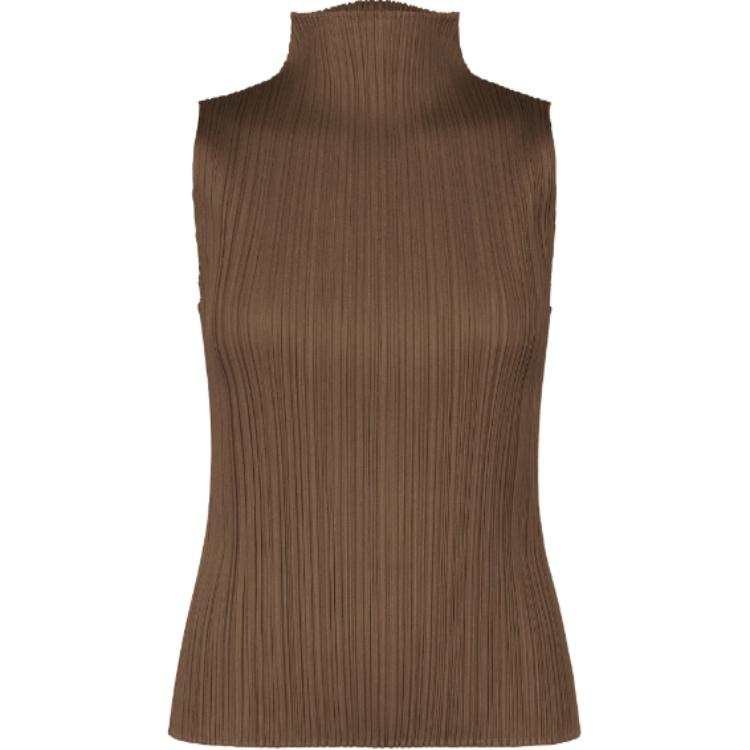 ISSEY MIYAKE Pleats Please Issey Miyake Basics 4 pleated tank top