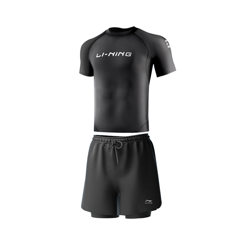 Li-Ning Li Ning Swimsuit Sets Men's Crew Neck Moderate
