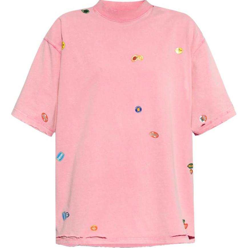 Balenciaga Icon Print Crewneck T Shirt