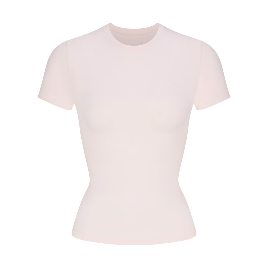 Skims SS25 T Shirt Women's BARELY PINK/Light Pink