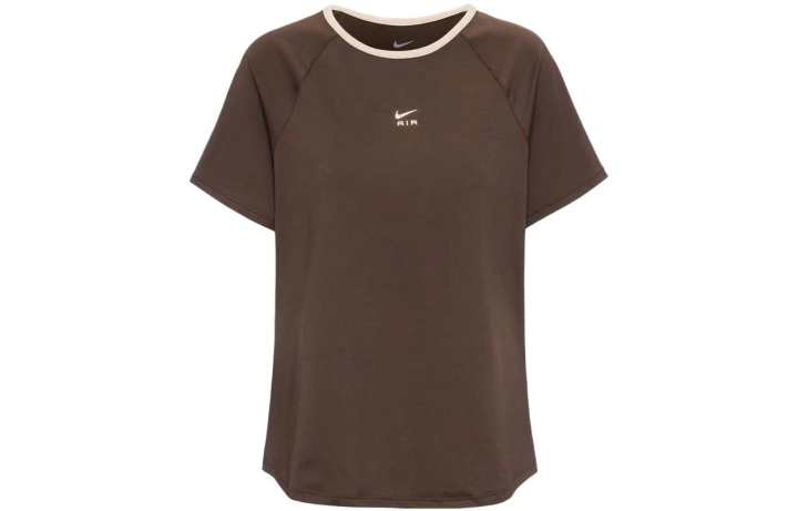 Nike Nike T Shirts Women's Brown Crew Neck Moderate Straight Fit