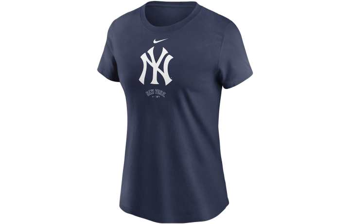 Nike Nike T Shirts Women's Blue Crew Neck Moderate Straight Fit