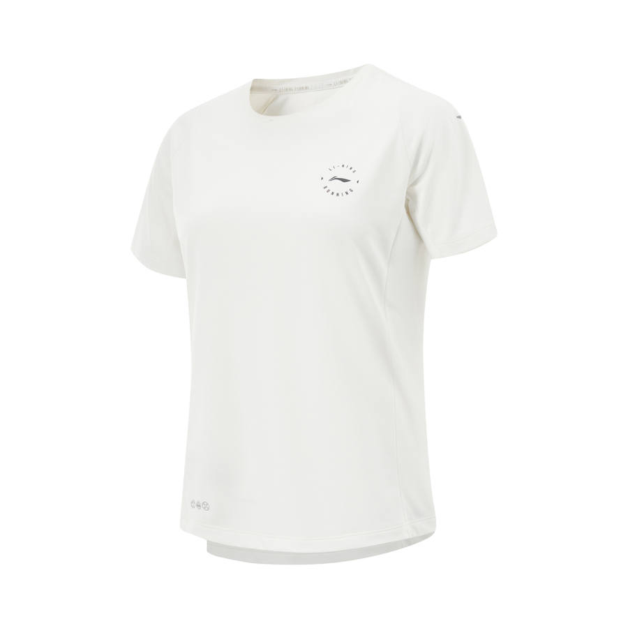 Li-Ning Li Ning Running Collection Running T Shirt Women's Champagne White