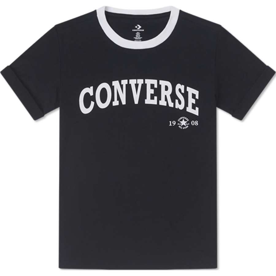 Converse RETRO CHUCKARCH TEE T Shirt Women's Black