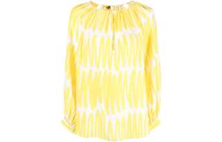 Kiton abstract-print silk blouse