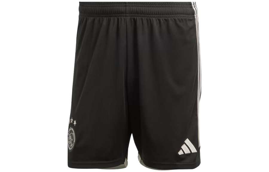 Adidas Adidas Ajax Amsterdam Soccer Bottoms Men's Black Moderate Straight Fit Pants