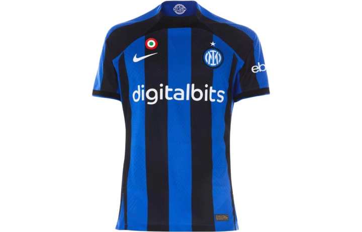 Nike Nike International Beige Blue Soccer Jersey Player Edition Men's