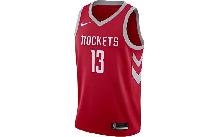 Nike Nike Basketball Jerseys Men's Red Moderate Straight Fit