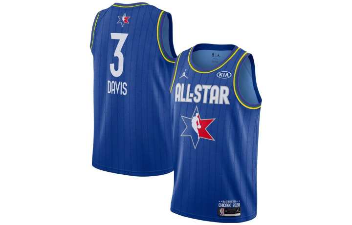 Nike Nike Basketball Jerseys Men's Blue Moderate Other